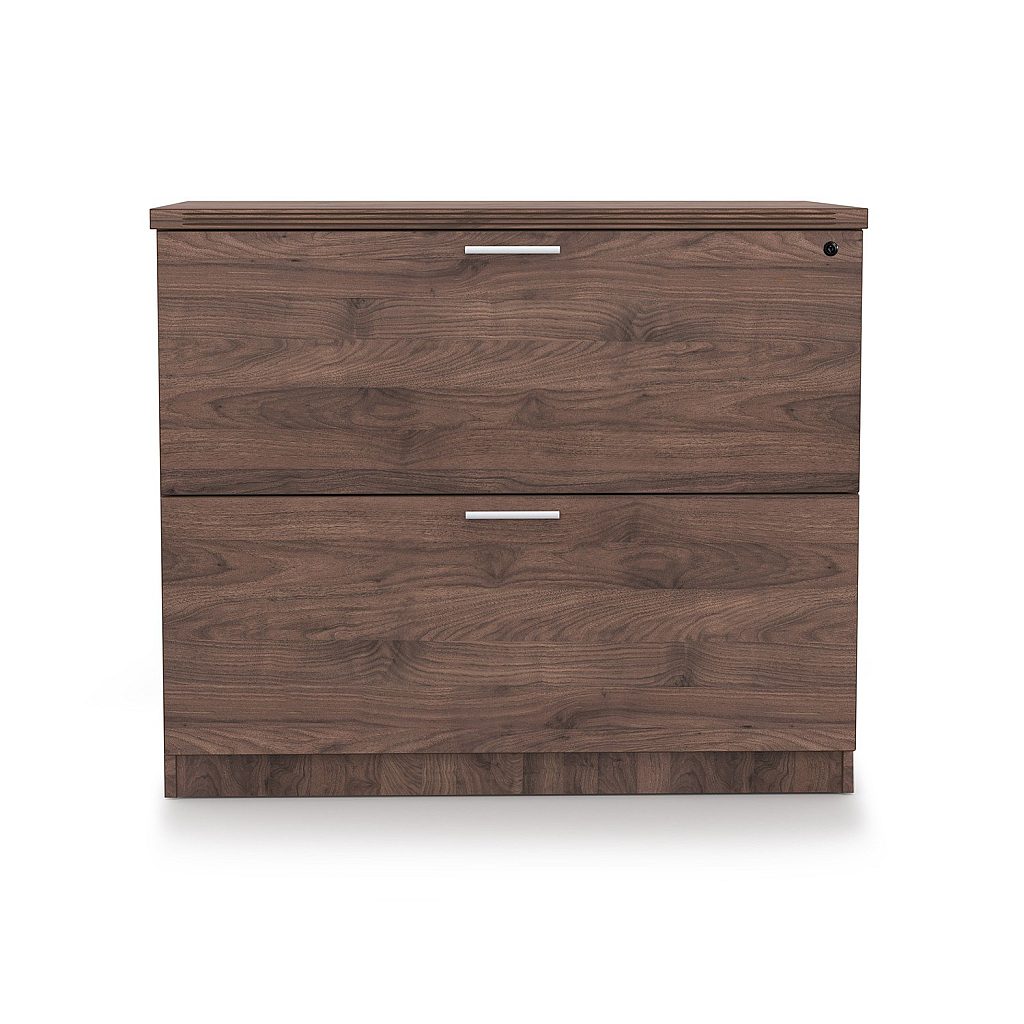 Kai Line 36 Lateral File Walnut Front