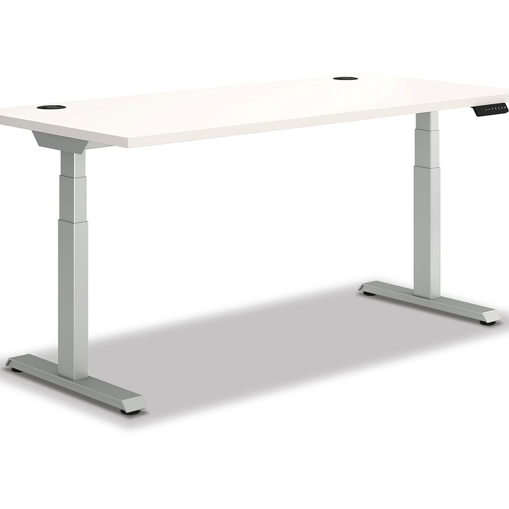 White sit Stand Desk 2