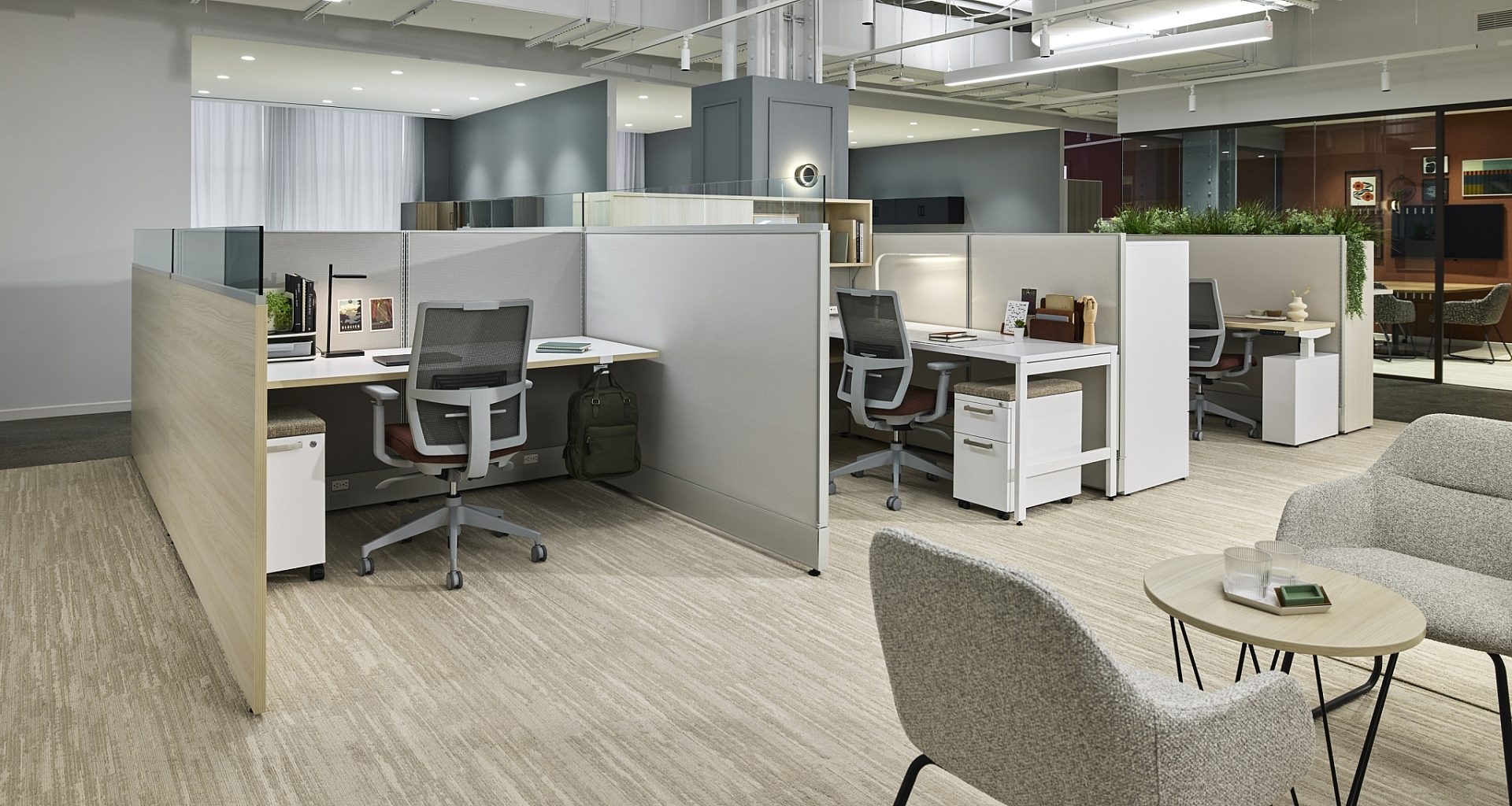Ais ny showroom divi workstation panel system devens task chair frameless glass juggle side chair lg