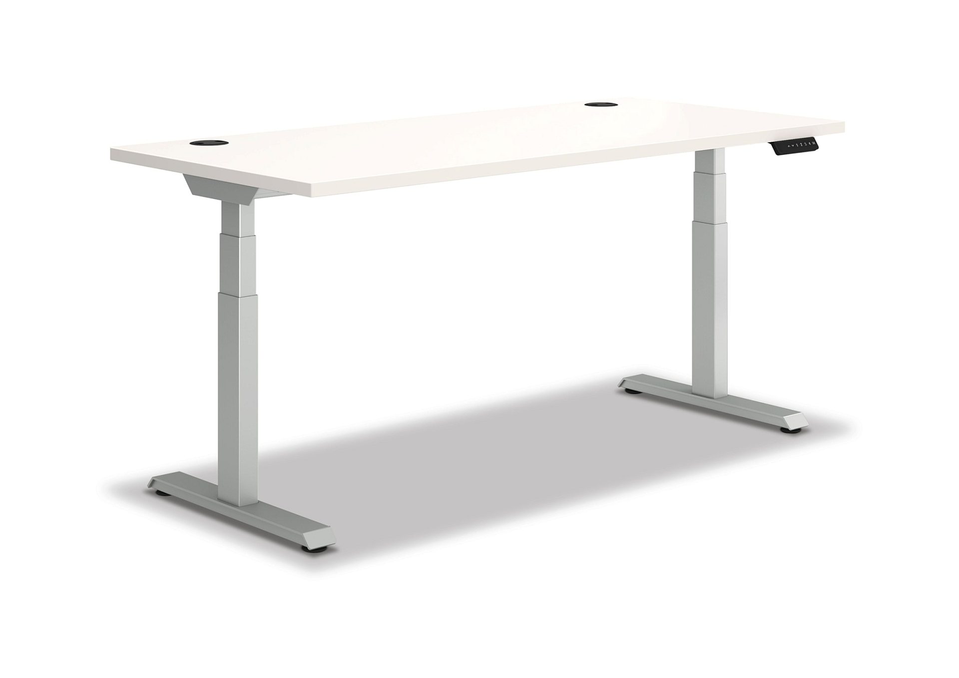 White sit Stand Desk 2