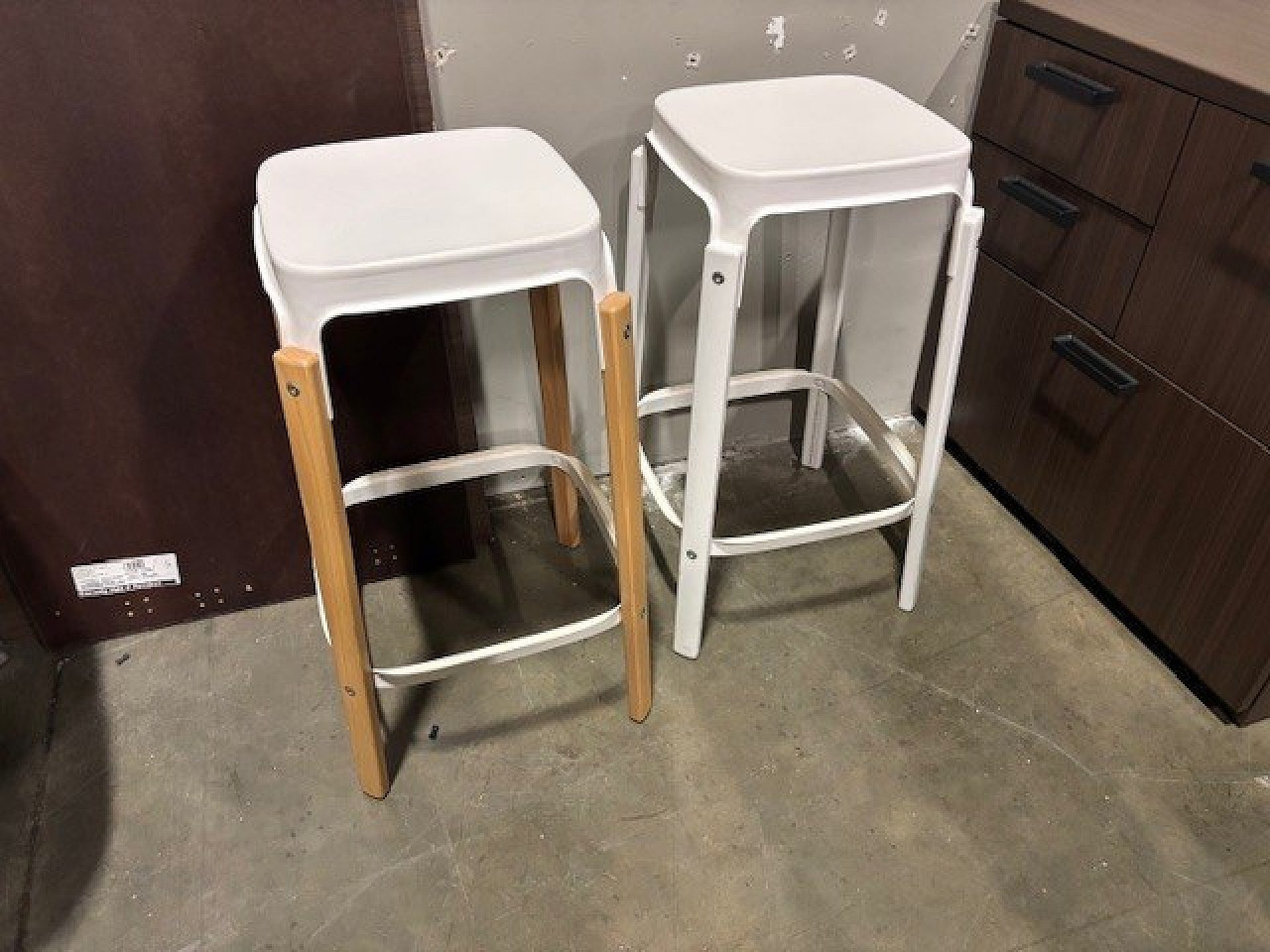White stools