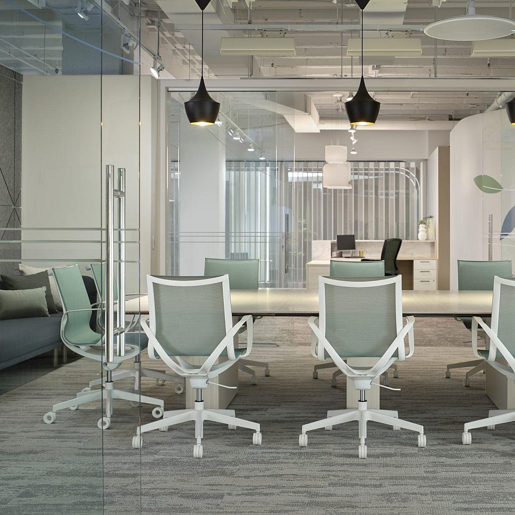 Roya seating shown in conference setting lg